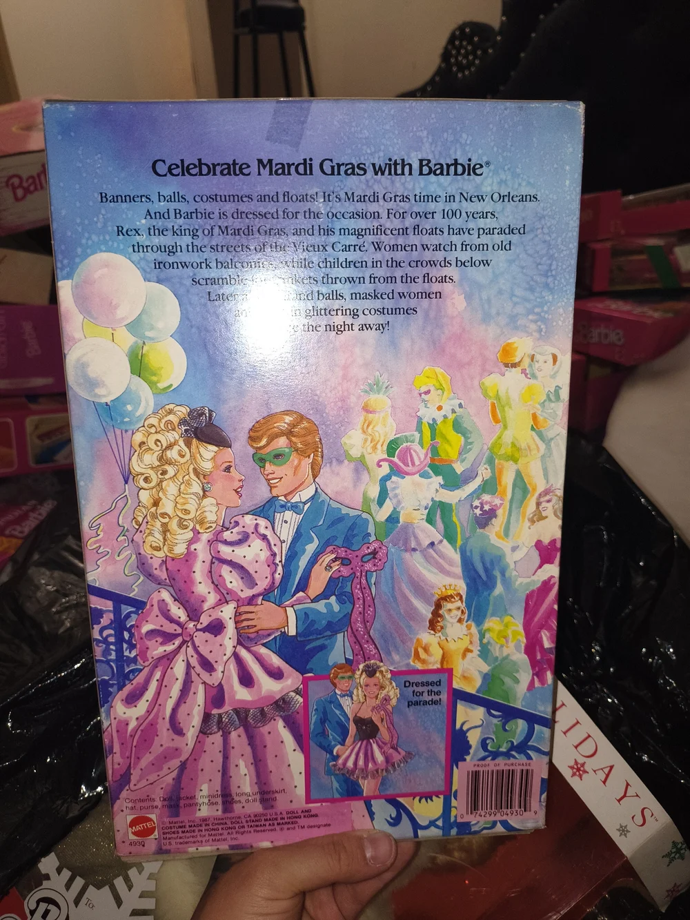 Barbie Mardi Gras Doll in Purple and Black - Barbie American Beauties